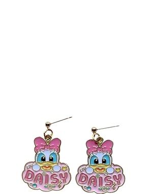 Daisy Duck Pink and Gold Earrings Disney
